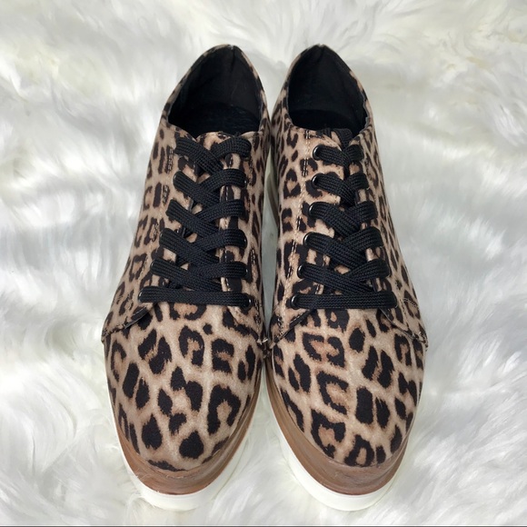 💥LAST PAIR SIZE 6💥LEOPARD VEGAN SUEDE SNEAKER🐆 - Picture 4 of 8